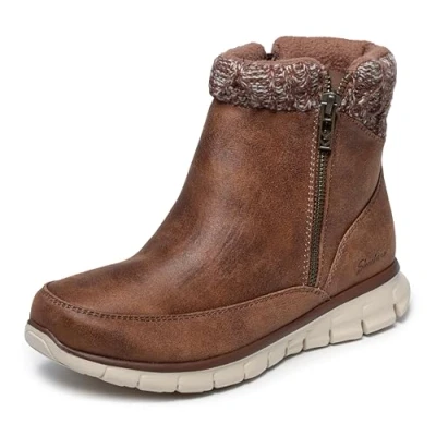 Imagen de Skechers Sinergia, Botas Cortas al Tobillo Mujer, Brown, 37.5 EU