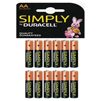 Imagen de Duracell Simply Single Use Battery AA Alcalino Pilas (Single Battery, AA, Alcalino, 1,5 V, 12 Pieza(s), Negro, Oro)