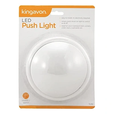 Imagen de Kingavon Luz LED de empuje AA funciona con pilas