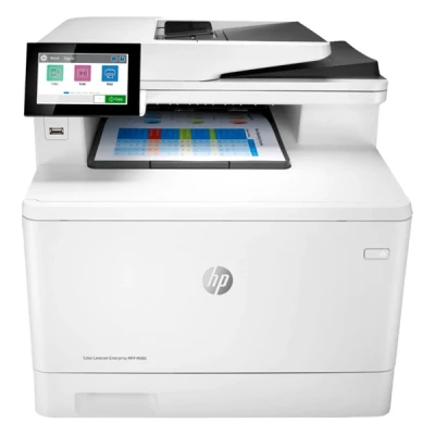Imagen de HP Color LaserJet Enterprise MFP M480f 3QA55A, Impresora Láser Multifunción, Color, Imprime, Escanea, Copia, y Fax, Ethernet, USB 2.0, Smart App, Pantalla Táctil en Blanca