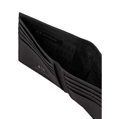 Imagen de Armani Exchange Bifold Credit CARD Monedero, Talla: One Size, Nero