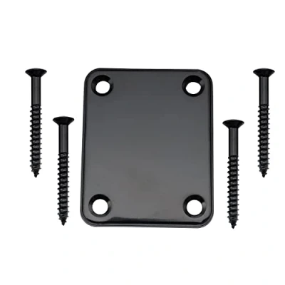 Imagen de Musiclily Metal Placa de Mástil Neck Plate para Guitarra Fender Estilo Strato Tele y Bajo Eléctrico, Negro