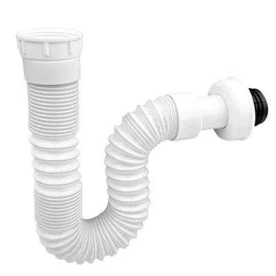 Imagen de Fousenuk Desague Lavabo, Desagüe Fregadero Reemplazable, Sifon Cocina Fregadero, Manguera de Drenaje Flexible, Sifón a Prueba Olores Baño, Tubo Lavabo Extensible 300 730 mm