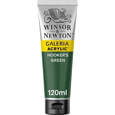 Imagen de Winsor &amp; Newton Pintura Acrílica , 120 ml, Verde (Hooker’s Green)