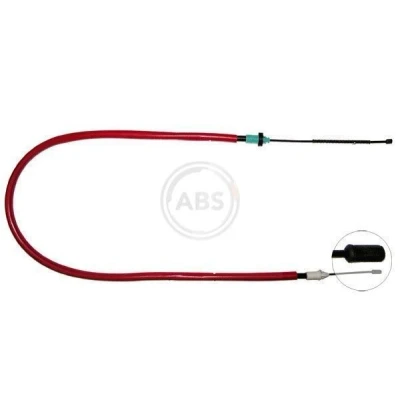 Imagen de A.B.S. K19298 Cable de Freno Mano 1402 Tambor para dirección izquierda/derecha RENAULT: CLIO 2
