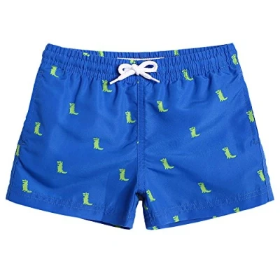 Imagen de MaaMgic Bañador Niño Troncos de Natación Secado rápido Interior Malla Pantalones Cortos Impresos,Azul 2,4 años