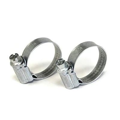 Imagen de S&amp;M 330315 Dos abrazaderas 9 mm sin fin 100 120 en acero galvanizado con fleje y tornillo