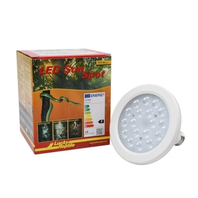 Imagen de Lucky Reptile LED Sun Spot 18 Watt Foco de luz para Bases E27 lámpara terrarios con Rendimiento Impresionante iluminación terrario 1 Unidad