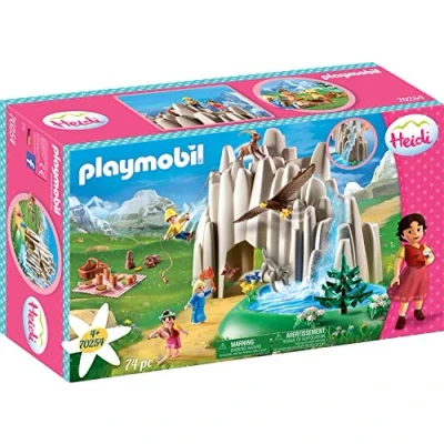 Imagen de PLAYMOBIL Heidi 70254 Lago con Heidi, Pedro y Clara, Incluye Bomba de Agua, A Partir 4 años