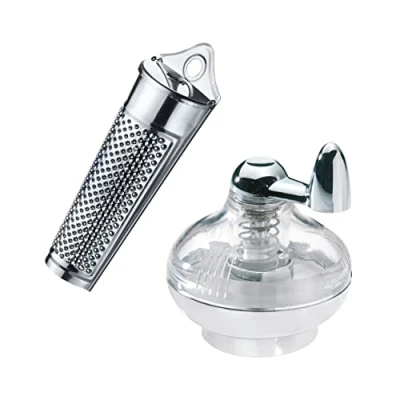 Imagen de Westmark 1 molino de nuez moscada + rallador con área almacenamiento, plástico/acero inoxidable, plateado/transparente, 695722E6