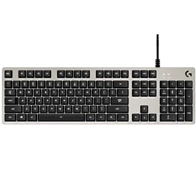 Imagen de Logitech G413 Teclado Gaming Mecánico, Teclas Retroiluminadas, Romer G Táctil, Aleación de Aluminio 5052, Personalizable, Conexión Paso USB, Disposición QWERTY Alemán, Plata