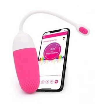Imagen de vibrador tipo huevo Magic motion smart vini y de silicona MagicMotion