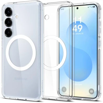 Imagen de Spigen Ultra Hybrid Magfit TPU Back Cover Transparente Samsung Galaxy S25