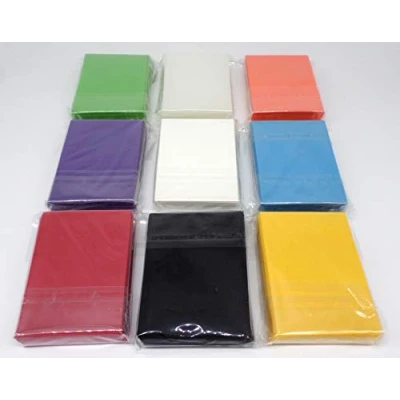 Imagen de docsmagic.de 9 x 60 Mat Card Sleeves Small Size 62 89 Black Red White Yellow Clear Light Blue Green Purple Orange YGO Mini Fundas