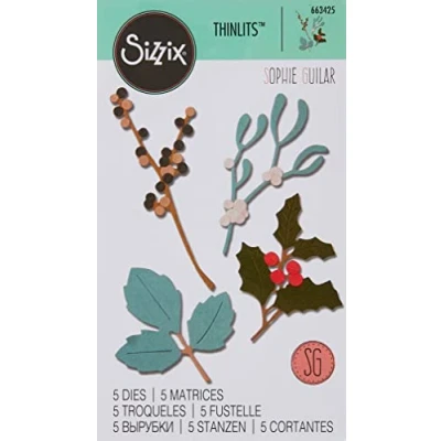 Imagen de Sizzix Set de Troqueles Thinlits 12 pzas 664745 Deseo Papá Noel, Colorize Tim Holtz, Santa&#039;s Wish, Talla única