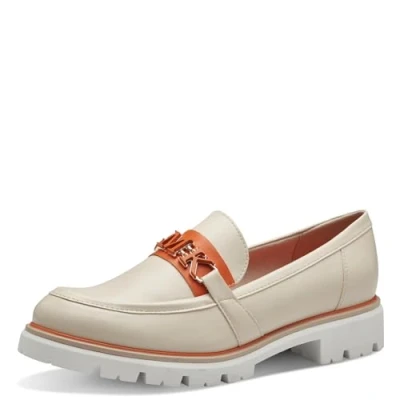 Imagen de MARCO TOZZI by Gmk 2 84700 42 Pantuflas con Plantilla Feel Me, Forro Interior Suave, Mocasín Mujer, Crema Comb, 37 EU
