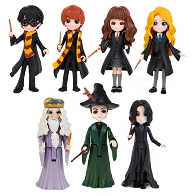 Imagen de Spin Master Muñeca Wizarding World Harry Potter Set de 7 Figuras coleccionables y Caja Regalo, Multicolor (6062280)
