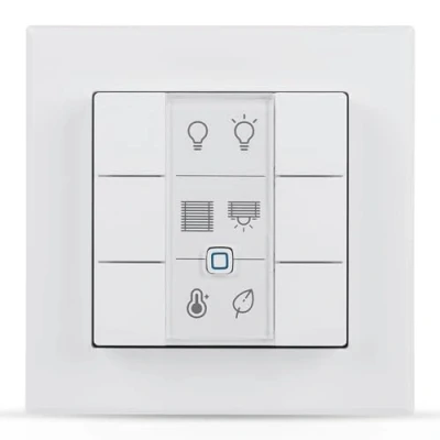 Imagen de Homematic IP 142308A0 Pulsador de Pared, 6 Compartimentos, Blanco