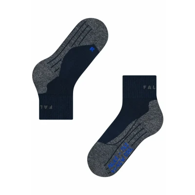 Imagen de FALKE TK2 Explore Cool Short W Sso lyocell hilo funcional antiampollas gruesos 1 par, Calcetines para senderismo Mujer, Azul Marine 6120, 39 40