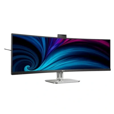 Imagen de Philips 49B2U6900CH Monitor Curvo DQHD de 49 Pulgadas, 75 Hz, 4 ms, Webcam, USB C 100 W PD, HDR400, KVM, Ajustable en Altura (51210 x 1440 450 CD/m², HDMI/DP 1.4/USB 3.1 / C)