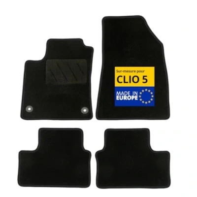 Imagen de DBS Alfombrillas para Coche A Medida Clio 5 con Clips Antideslizantes 4 Piezas