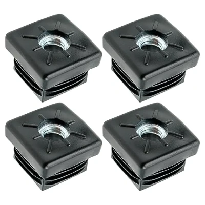 Imagen de Design61 4 tapones roscados de tubo cuadrado 30 x mm 1 2 con rosca interior M8