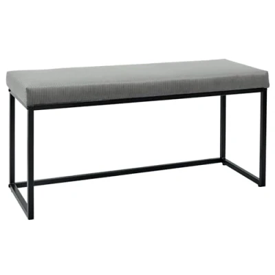 Imagen de THE HOME DECO FACTORY HD6834 Banco 100x39 H.49 CM, Polyester, Gris Ratón, 100.00 x 39.00 49.00 cm