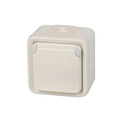 Imagen de Legrand, 191507 Enchufe De Pared Doble, Estanco Superficie La Gama Plexo, Exterior Resistente Al Agua (Ip55), Color Gris