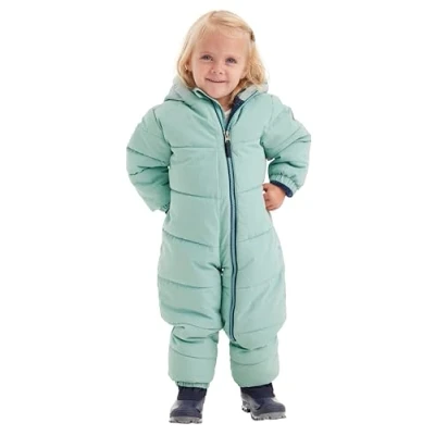Imagen de firstinstinct by killtec niños Mono/traje para la nieve con aspecto de plumón y capucha FIOW 32 MNS ONPC, steel mint, 110, 38897 000