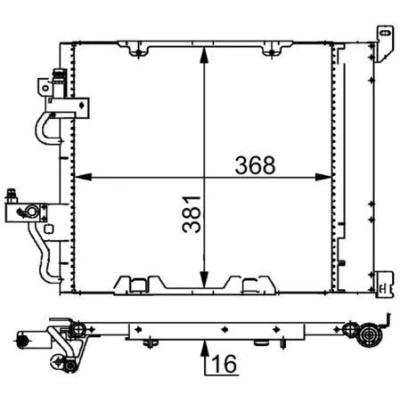 Imagen de MAHLE ORIGINAL AC 376 000S Condensador con secador 14 14,2 364 OPEL: Zafira B, Astra H GTC, Hatchback