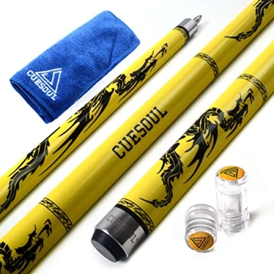 Imagen de CUESOUL SOOCOO Serie 58 &quot;19 oz 11.5mm Tip Arce Cue Stick con Set Conjunto/Eje Protector y Toalla (CSSC U108)