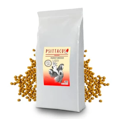 Imagen de Psittacus Parrot Breeder 15 kg Pienso Completo para Caciques, Guacamayos, Loros Africanos y Amazonas Alimento Premium Aves, 100% no GMO