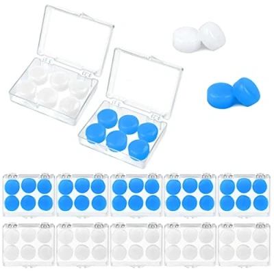 Imagen de 30 Pares Suave Silicona Tapones para Dormir, Reutilizables Niños y Adultos, Moldeables Nadar, Conciertos, Aviones