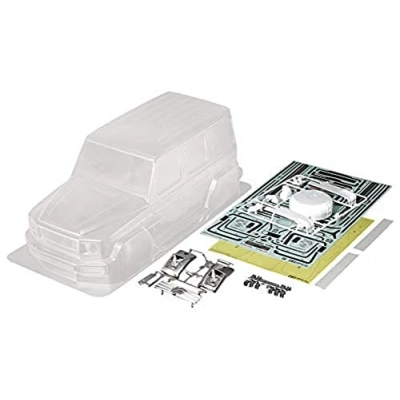 Imagen de TAMIYA Automático Juego Merc Benz G500 CC 02/01 267 mm, Accesorio para Coche teledirigido, carrocería de Repuesto, maquetas Control Remoto, Color Blanco. (51623)