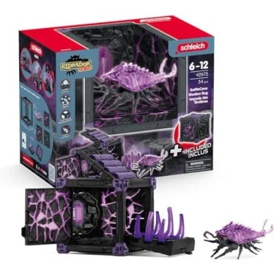 Imagen de schleich 42675 BattleCave Isópodo de sombra, a partir 7 años, ELDRADOR CREATURES playset, 34 piezas