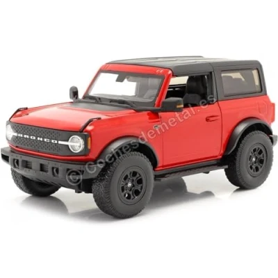 Imagen de Maqueta de coche Maisto 531456 Ford Bronco Wildtrak a escala 1:18, color rojo
