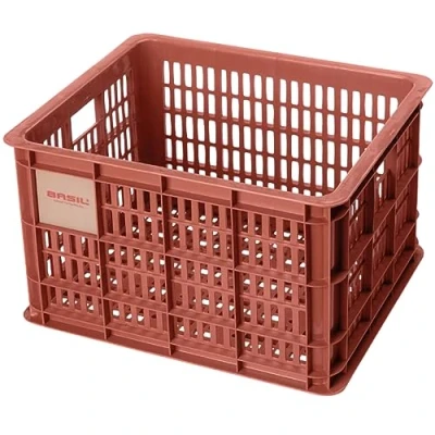Imagen de Basil B.V. Crate Caja de Bicicleta Unisex para Adultos, 45,25 x 35 25 cm, Color Rojo
