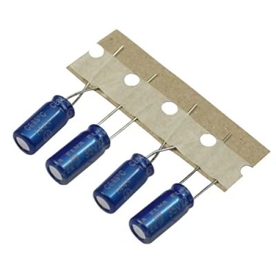 Imagen de Condensador Elko 20x radial 22µF 35V electrolítico hasta 85C 22uF de Elna
