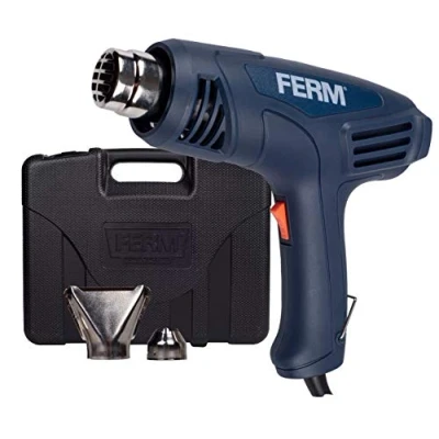 Imagen de FERM HAM1015 Pistola de aire caliente (2000 W, 230 V, Set 4 Piezas)