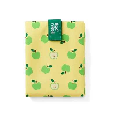 Imagen de Roll&#039;eat ® Bolsa Merienda, Porta Bocadillos con Envoltorio Reutilizable, Alimentos Ecológico sin BPA, de Tela, Modelo Apple Boc&#039;n&#039;Roll Fruits