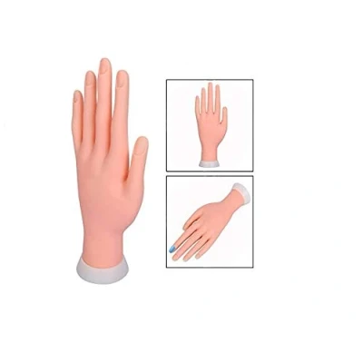 Imagen de Xrten Mano de Caucho Flexible para Aprendizaje Manicura Uñas ect