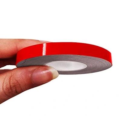 Imagen de 4R Quattroerre.it 10481 Franjas Trim Tiras Adhesivas para Coche, Rojo, 7 mm x 10 Mt