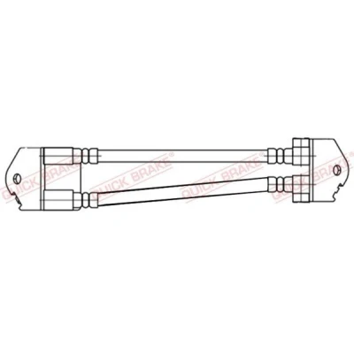 Imagen de QUICK BRAKE 25.009 Latiguillos de Freno 410 M10X1/M12X1 (INT.) FORD: Transit Mk5 Furgón