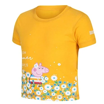 Imagen de Regatta Peppa tee, Camiseta Pig de Mezcla algodón Coolweave con diseño Estampado, New Royal, 2 años