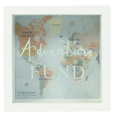 Imagen de Jones Home and Gift Adventures Fund. Alcancía con Forma de Marco, Color Blanco