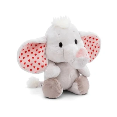 Imagen de Peluche Amor Elefante Gris Claro 48cm Meneo Verde