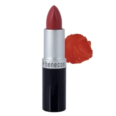 Imagen de Benecos natural beauty 90696 lápiz labial brillante con aceite de jojoba orgánico y cera abeja orgánica coral suave