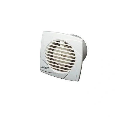 Imagen de Cata Extractor de baño Modelo B8 Plus Extraplanos, para Muro y Techo Seri Estandar Funciona con el interruptor la Luz Ancho 14 cm Color Blanco