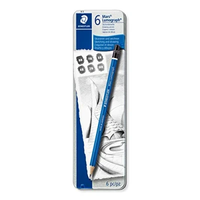Imagen de STAEDTLER 100 G6 Lápices, 6 Unidades, Negro/ Azul