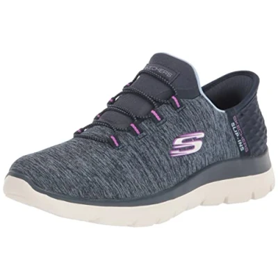 Imagen de Skechers Summits Dazzling Haze, Zapatillas Mujer, Azul Marino, 38 EU Ancho